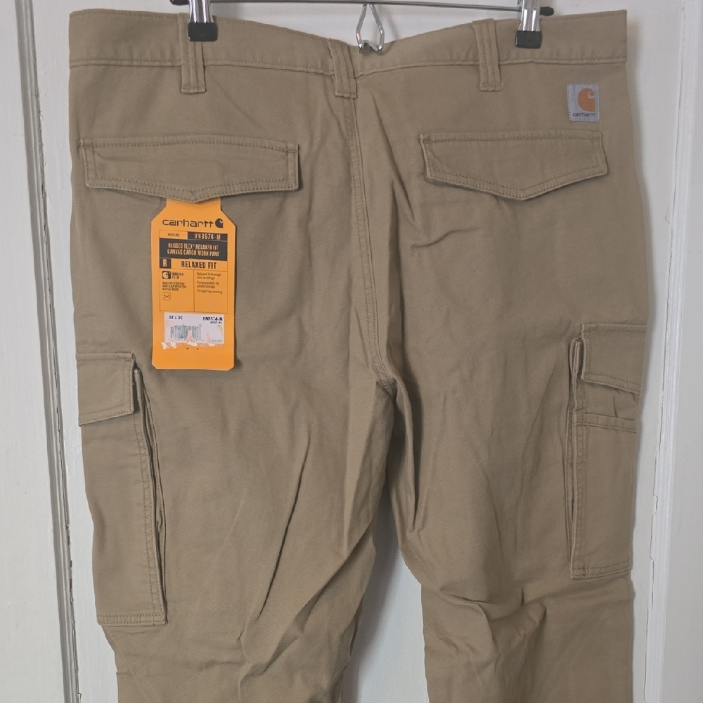 NEW Carhartt Men's Relaxed Fit Tan Cargo Pants